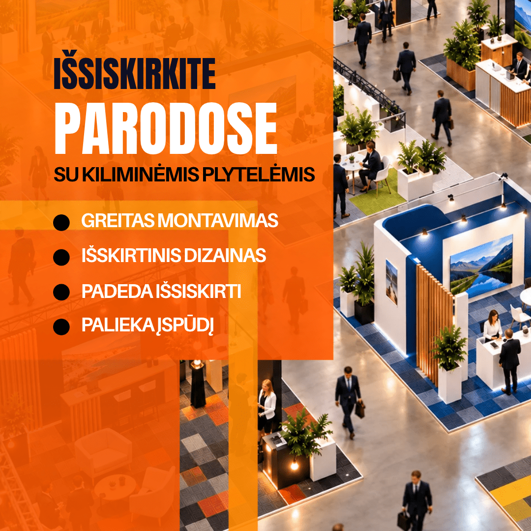 Kiliminės plytelės parodoms - Kiliminesplyteles.lt