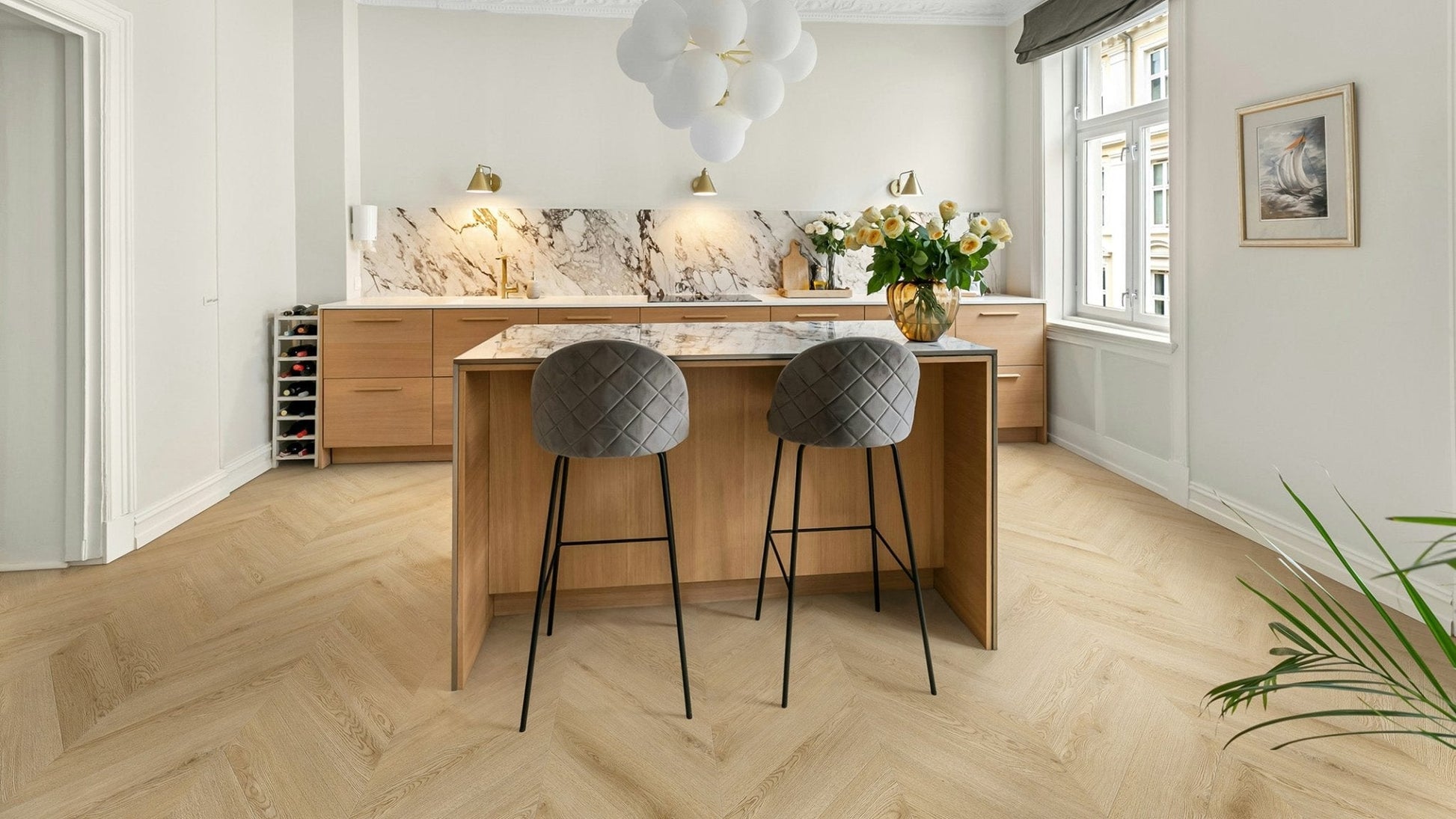 Vinilinės grindys Solen Chevron GD Valley Oak - Kiliminesplyteles.lt
