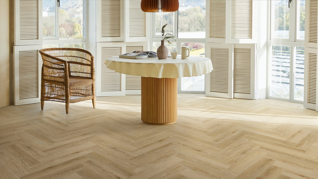Vinilinės grindys Solen Herringbone GD Valley Oak - Kiliminesplyteles.lt